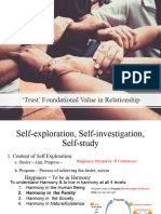 Trust’ Foundational Value in Relationship