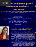 Análise - CURTY, Renata G. Web 2.0 PLataforma para o conhecimento coletivo