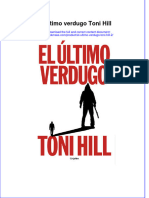 Read online textbook El Ultimo Verdugo Toni Hill 2 ebook all chapter pdf 