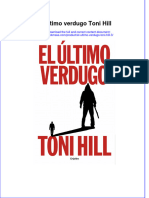 Read online textbook El Ultimo Verdugo Toni Hill 3 ebook all chapter pdf 