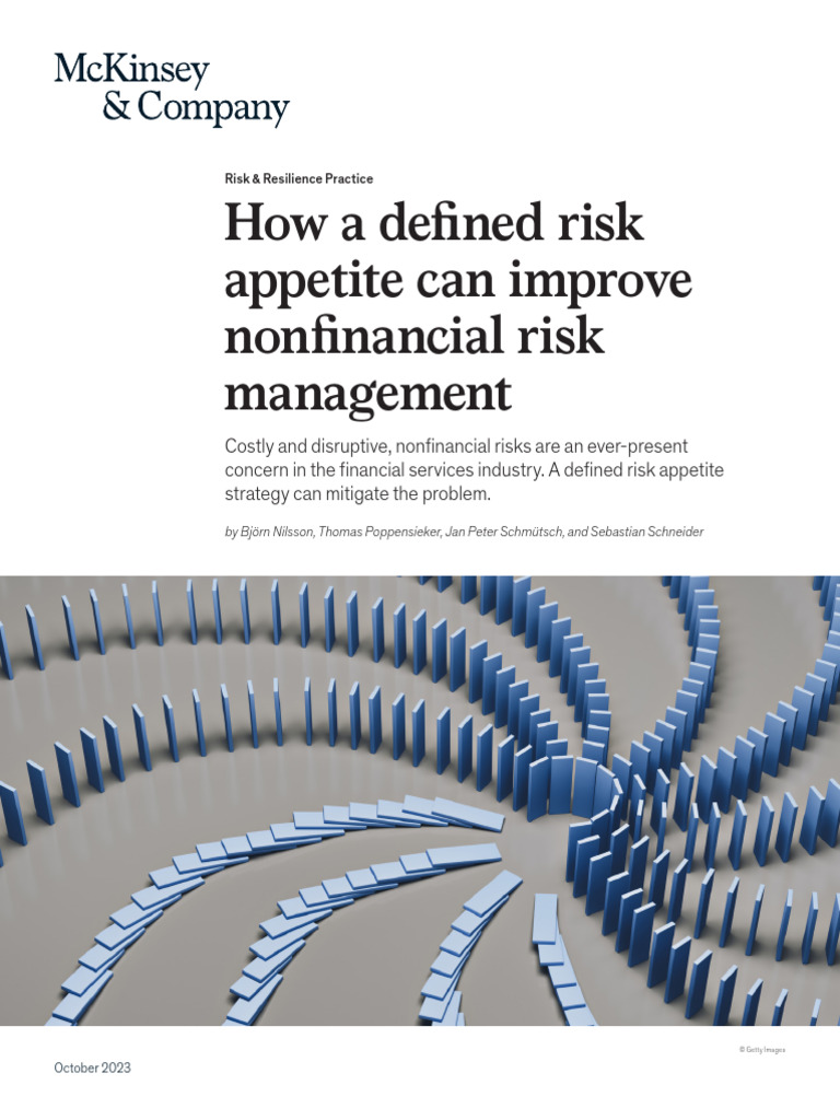 How A Well Defined Risk Helps Improve Business Performance | PDF | Risk ...