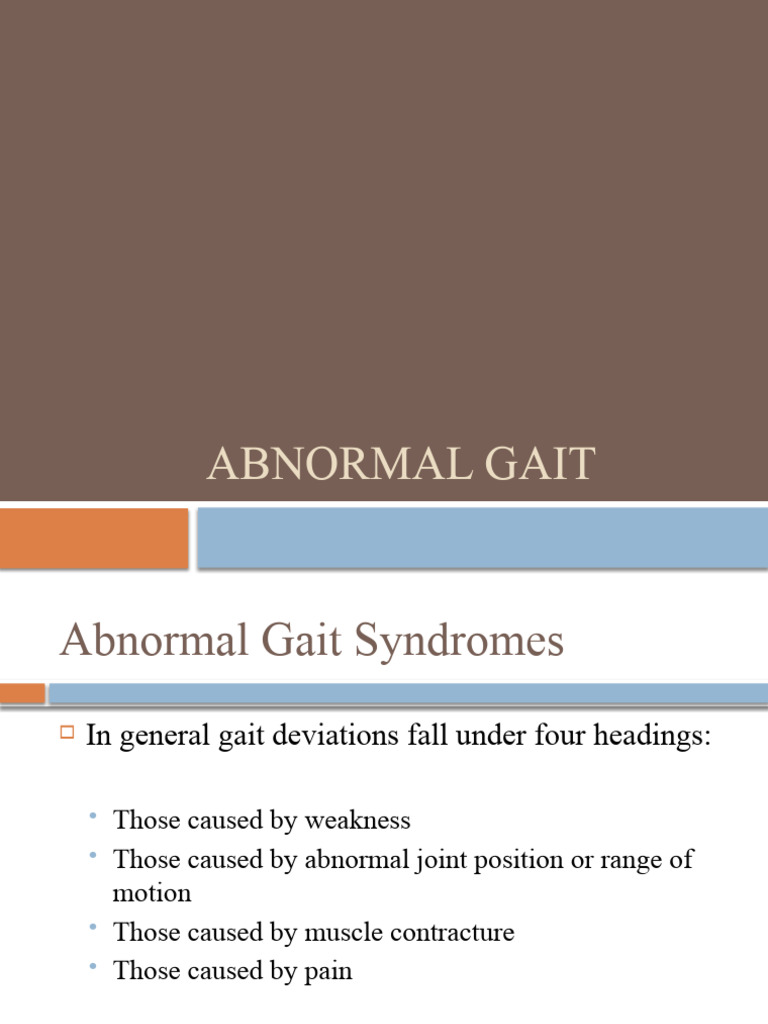 Abnormal Gait Biomechanics | PDF | Anatomical Terms Of Motion | Foot