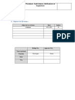 PR-003 Procédure Audit Interne, Vérifications Et Inspections