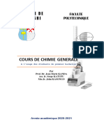 Syllabus Chimie Generale Bac 1