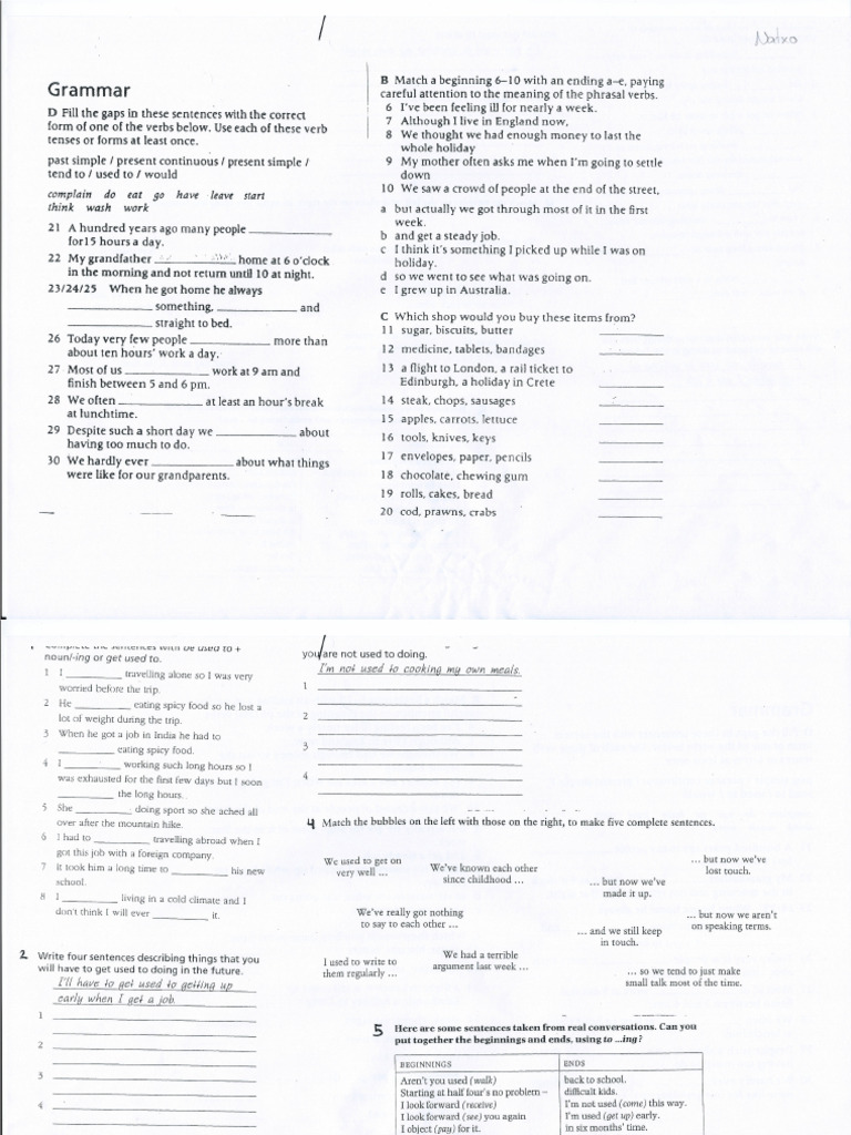 Apunts (Used To ) | PDF