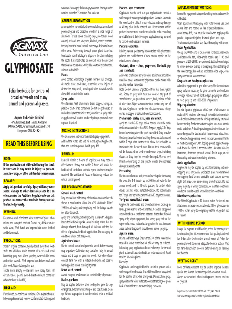 Azural Herbicide Usage Guidelines | PDF | Herbicide | Weed