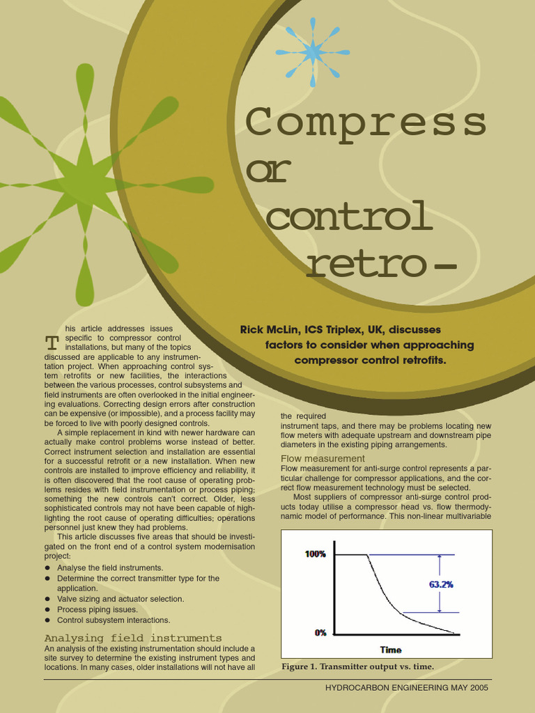 Compressor Control System Optimization | PDF | Flow Measurement | Valve
