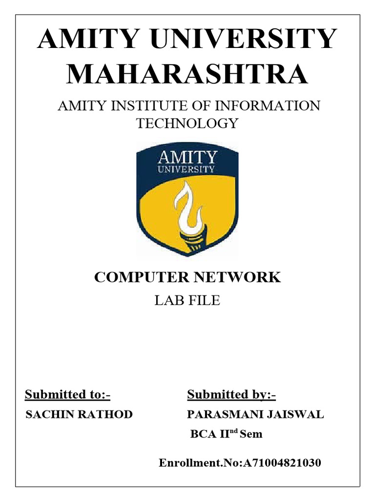 CN Lab File | PDF | Ip Address | Router (Computing)