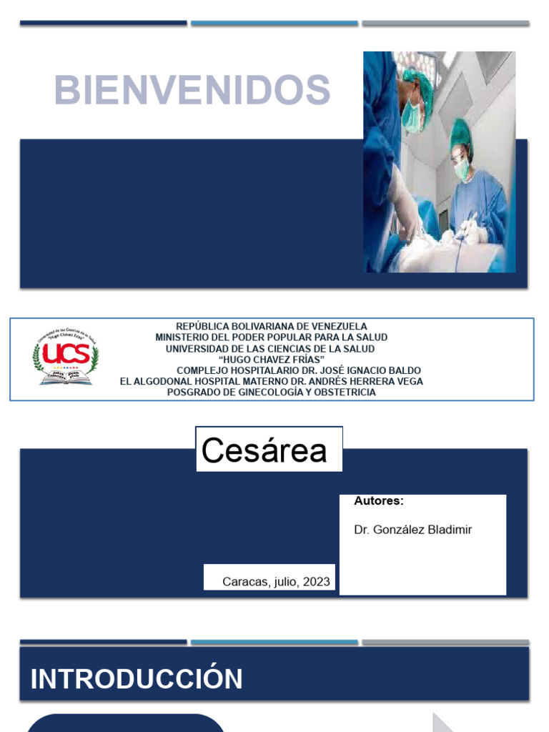 Cesarea UCS | PDF | Cirugía | La salud de la mujer