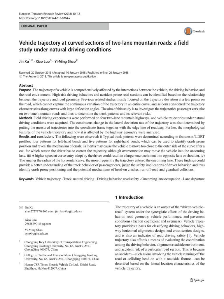 M5 Driving Conditions