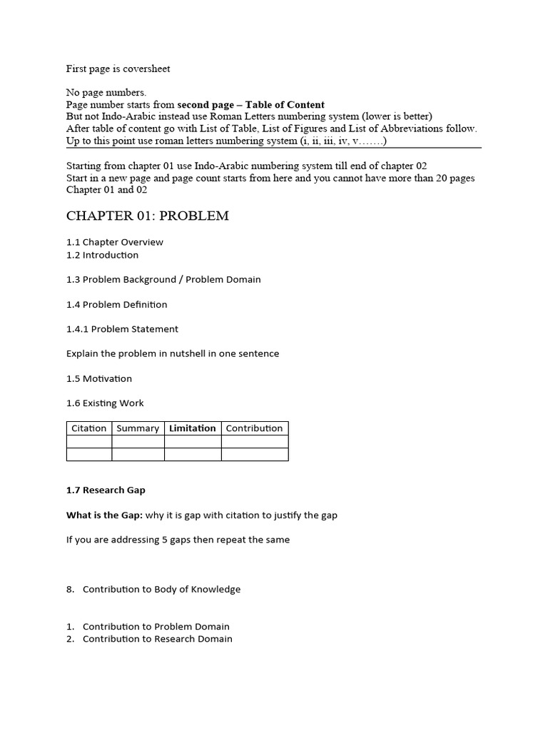 Research Document Structure and Guidelines | PDF | Methodology ...