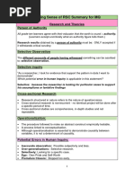 RSC - Making Sense Study Notes