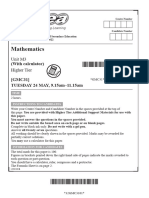 GCSE-Mathematics - 504-Summer2022-Higher Tier, M3 (With Calculator) - Paper