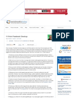 2011_11-Point Facebook Checkup | Social Media Today