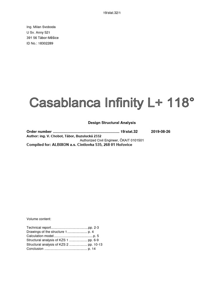 Casablanca Infinity L+ 118° - EN | PDF | Civil Engineering