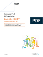 0580 Differentiation Teaching Pack v2
