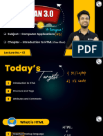 Introduction To HTML 01 _ Class Notes __ Udaan 3.0 2024