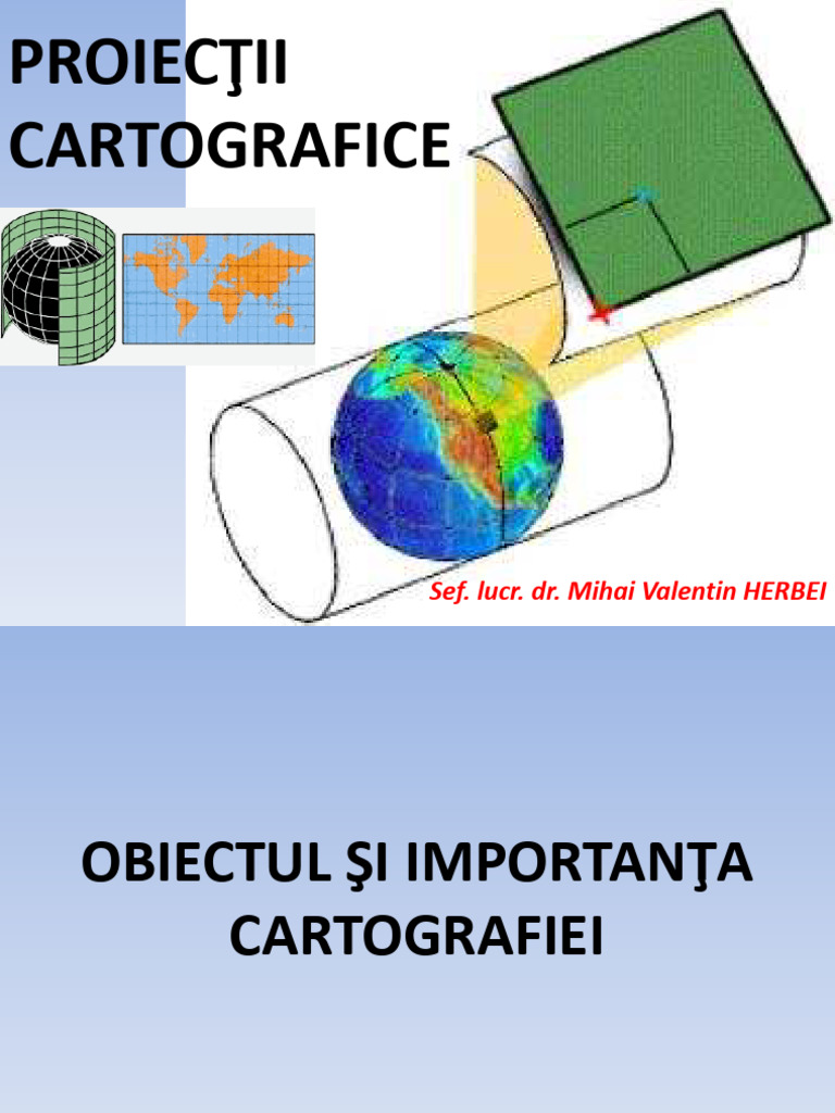PROIECTII CARTOGRAFICE Map Projections | PDF