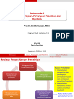 STA6323 - Desain Penelitian - Pertemuan Ke - 4