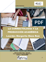 La Correctología y La Producción Académica