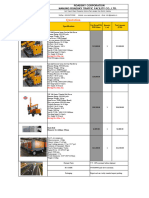 ROADSKY Quotation For Hammering Machine 0419