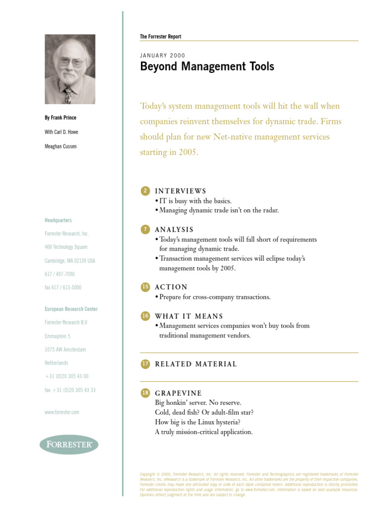 Beyond Management Tools | PDF | Internet | Computer Network