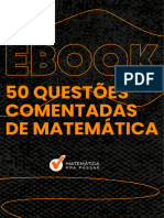 Book de Matemática Com 50 Questões Comentadas em PDF