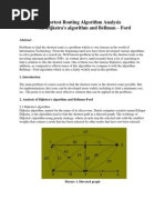 Shortest Routing Algorithm Analysis With Dijkstra's Algorithm and Bellman - Ford