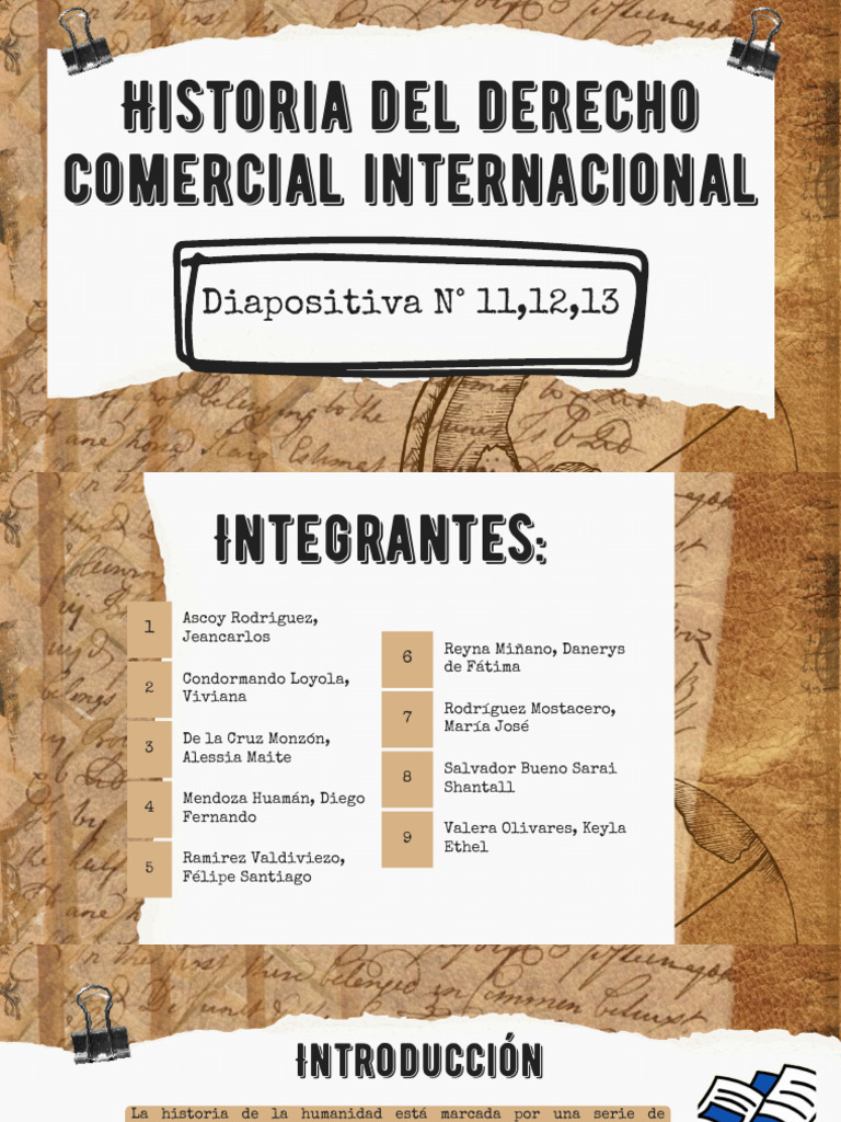 Presentación de Historia Proyecto de Grupo Papel Antiguo Vintage Marrón ...