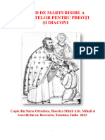 Ghid de Mărturisire A Păcatelor Pentru Preoţi Şi Diaconi