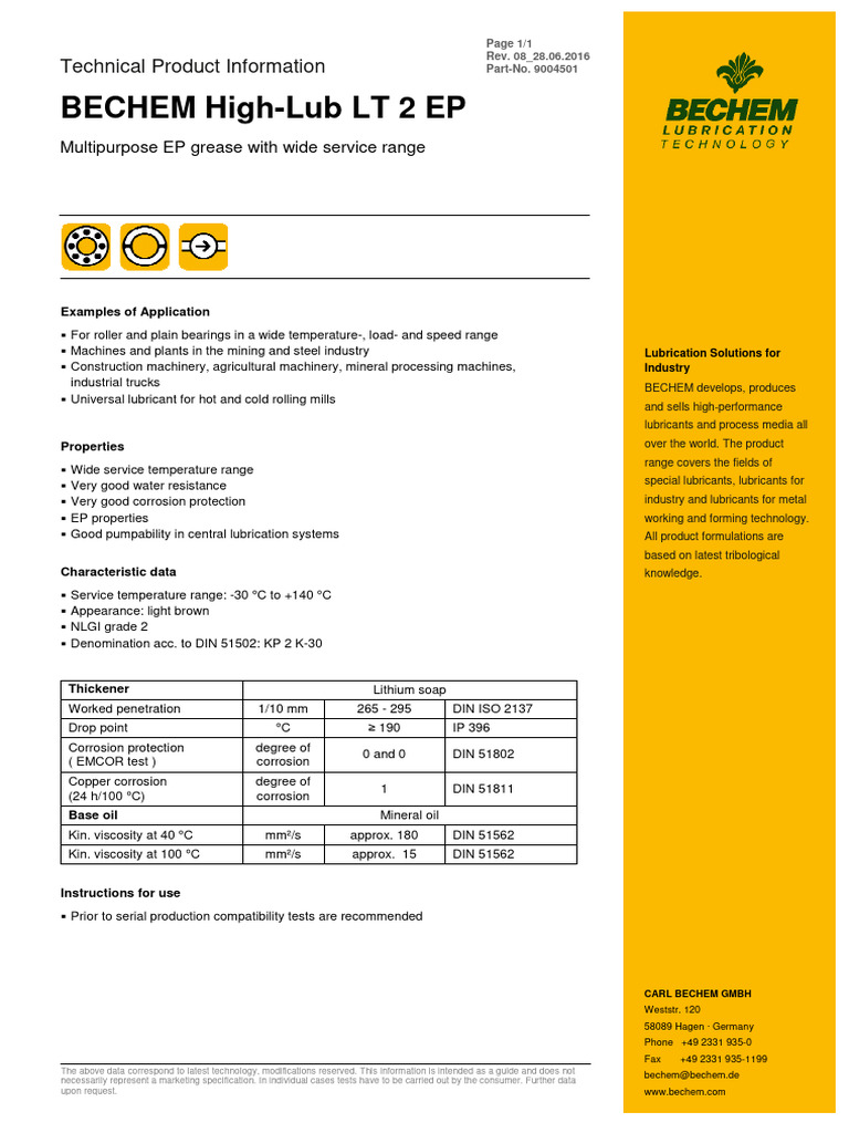 LT 2 Ep 9004501 (GB) | PDF | Lubricant | Metals