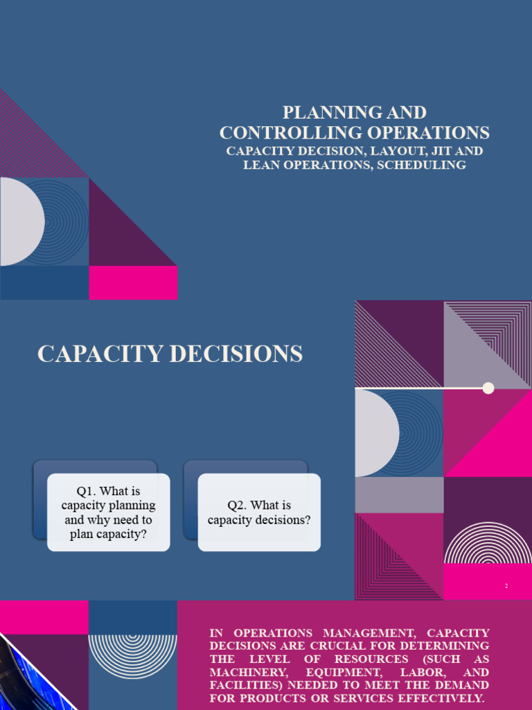 Unit 3 Om @planning and Controlling Operations | PDF | Lean ...