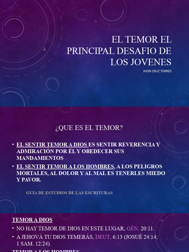 Enfrentando el Temor en Jóvenes | PDF | Sicología | Ciencias del ...
