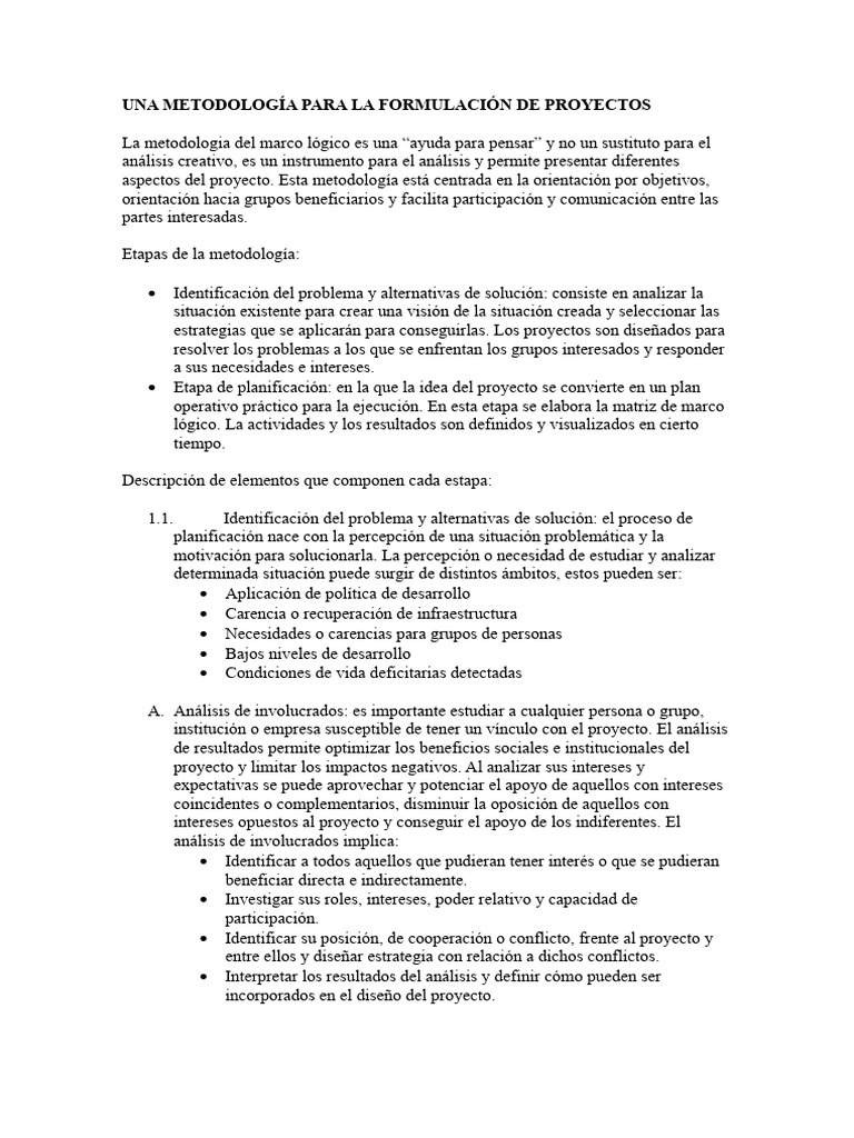 una-metodolog-a-para-proyectos-pdf-presupuesto-business