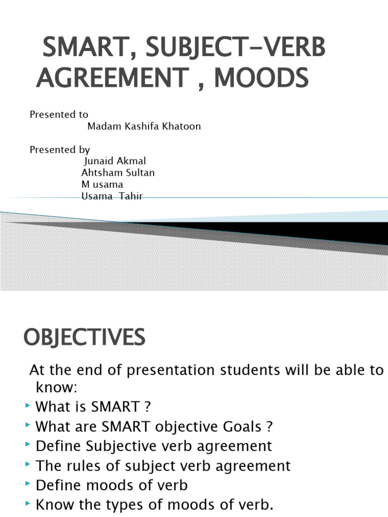 English Presentation 1 Pdf Subject Grammar Grammatical Number