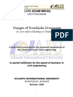 Final Thesis (Researched On Designing Roadside Drainage)