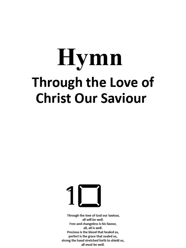 Hymn: Through the Love of Christ | PDF