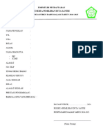 Formulr Pendaftaran Duta Santri