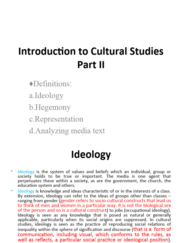 Understanding Ideology and Hegemony in Media | PDF | Ideologies | Hegemony