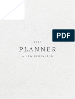 Classic Minimalist 2024 Annual Planner 