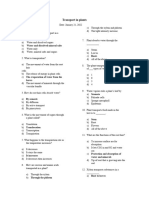 Micah Edwards - Transport in Plants Worksheet