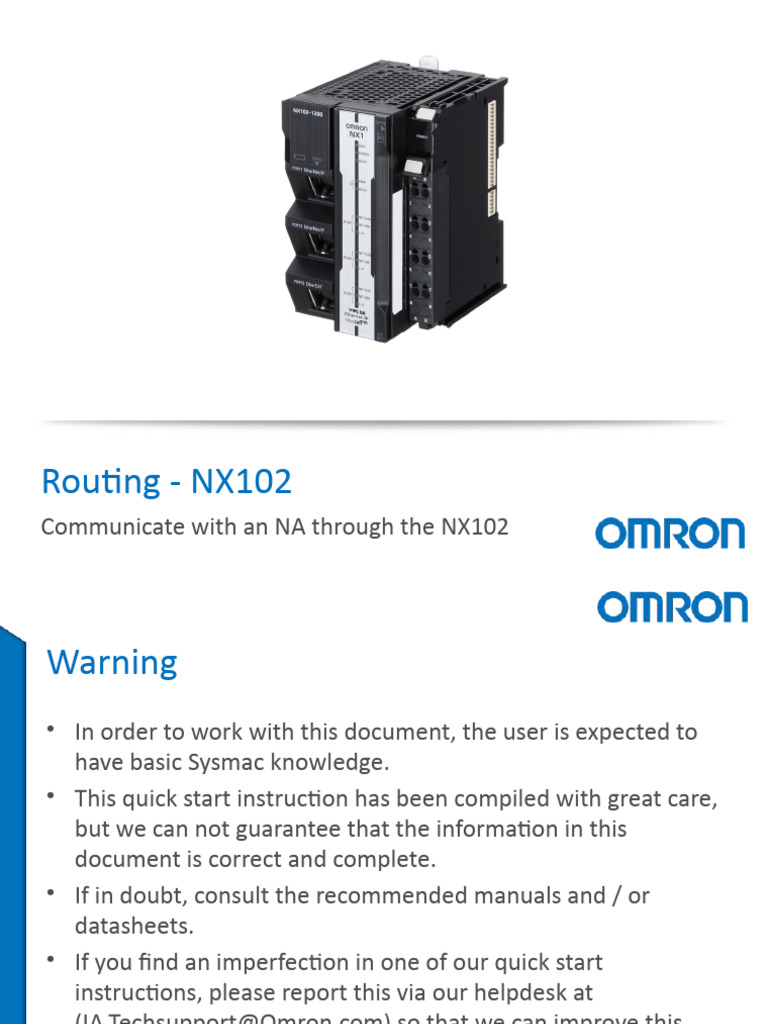 NX102 Routing Setup Guide | PDF | Software | Office Equipment