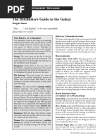 The Hitchhicker's Guide To The Galaxy | PDF