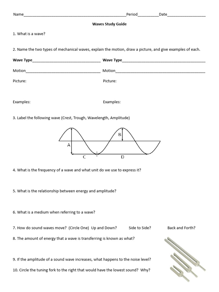 Waves Study Guide | PDF | Travel | Foreign Language Studies
