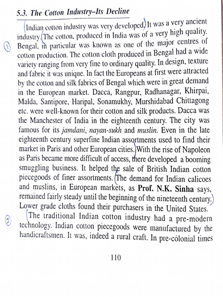 Decline of Indian Cotton Industry | PDF | Cotton | Textiles