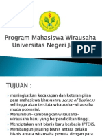Presentasi Program Mahasiswa Wirausaha 2011