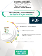 Univ.Oran.2_Bulletin_dinformaion_N02_Mars_2019