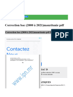 Correction Bac (2000 À 2021) Mauritanie PDF