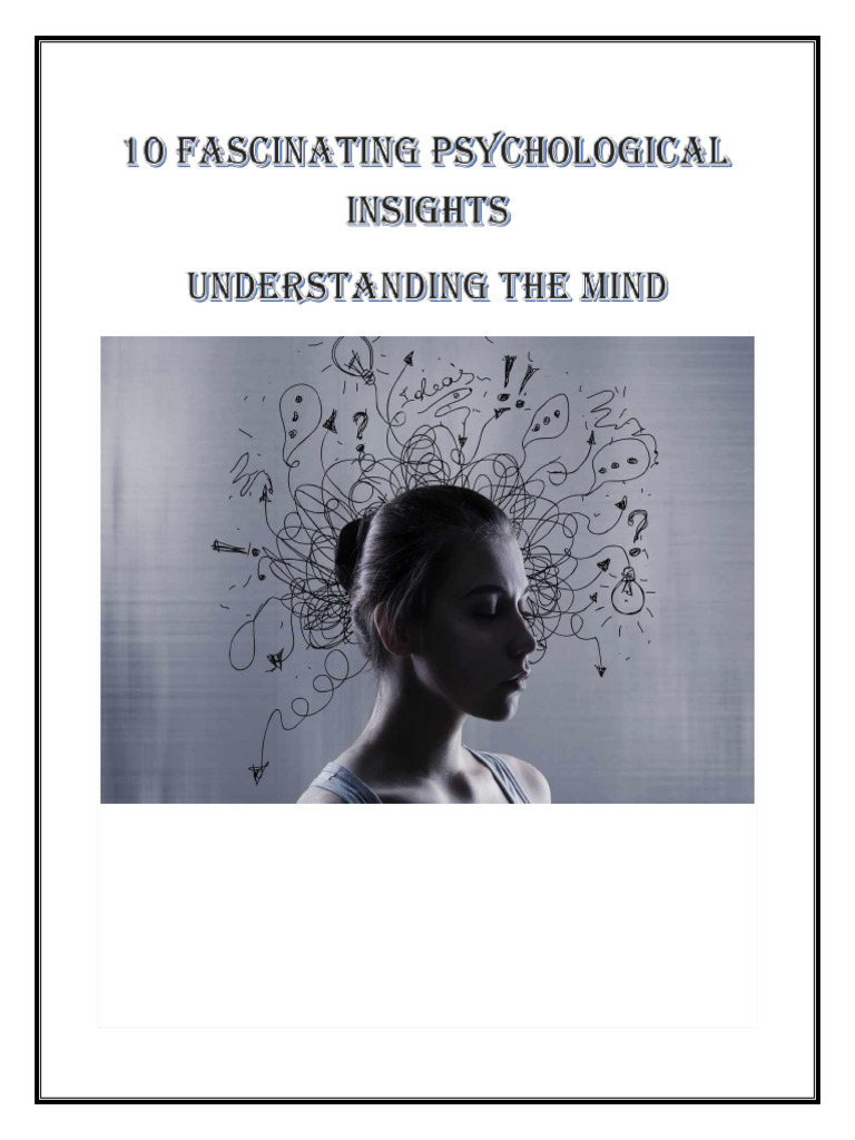10 Fasinating Psychological Insights | PDF | Psychological Trauma ...