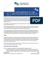 APR Design Guide For Plastics Recyclability 2018